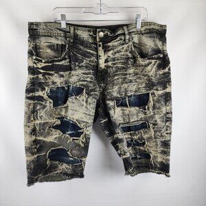 Jordan Craig Shorts Mens 40x12 Multi Distressed Jean Shorts J6715